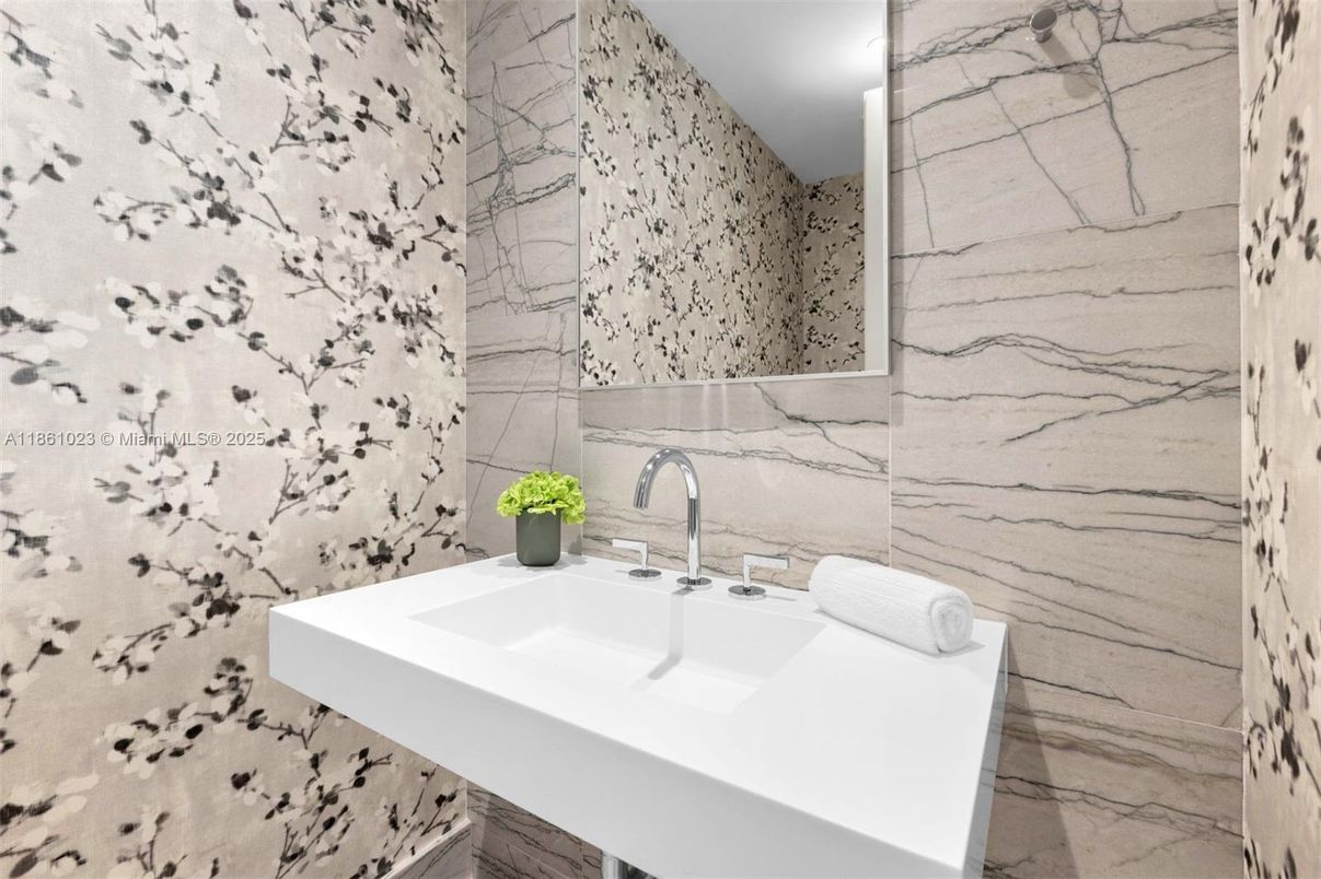 Bathroom, Interior, Marble Walls