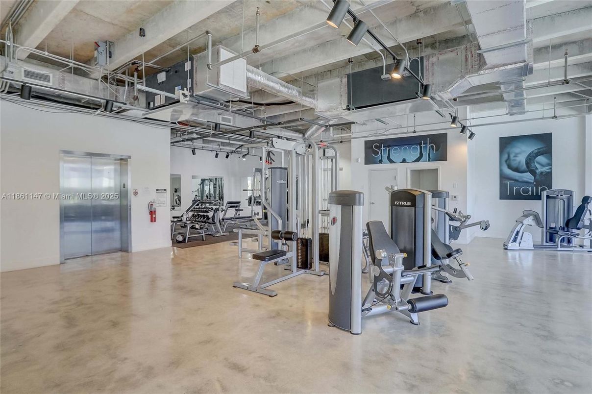 Fitness Equipment, Gym, Interior