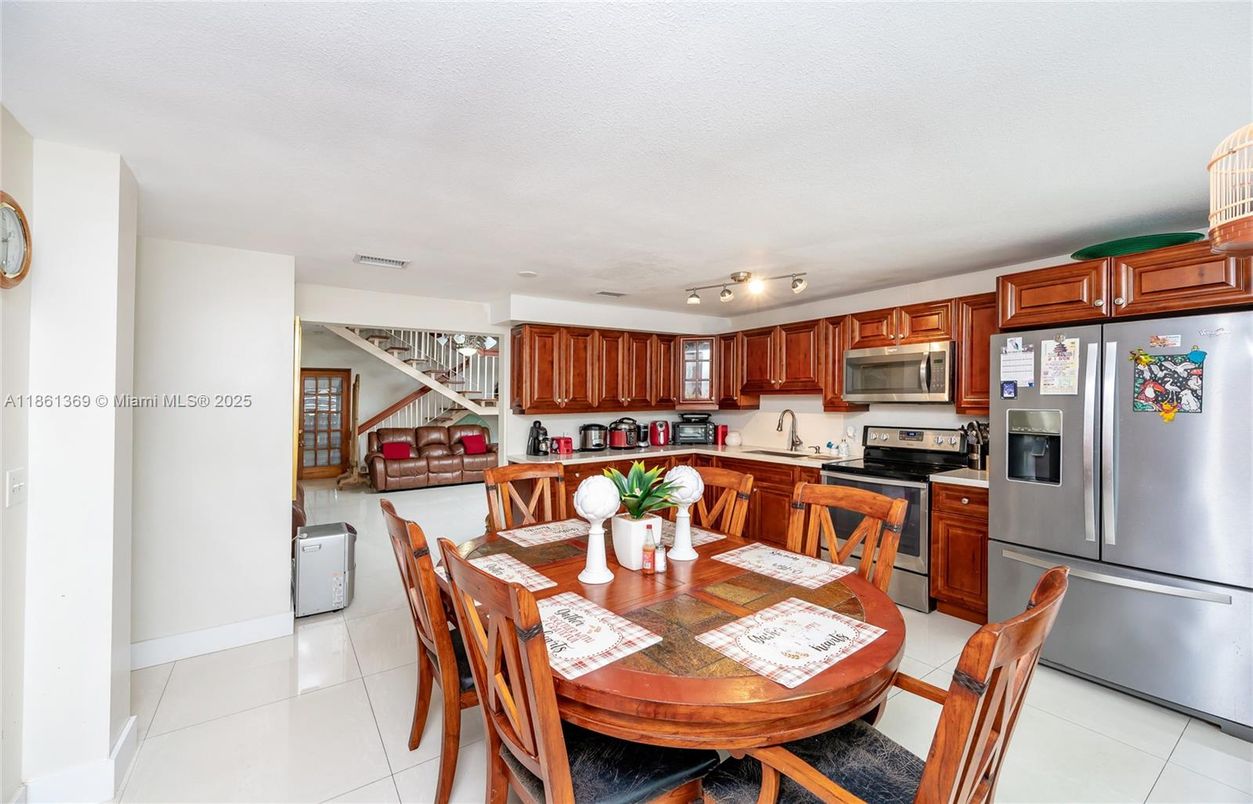 Dining room, Interior, Kitchen, Stainless Steel Appliances