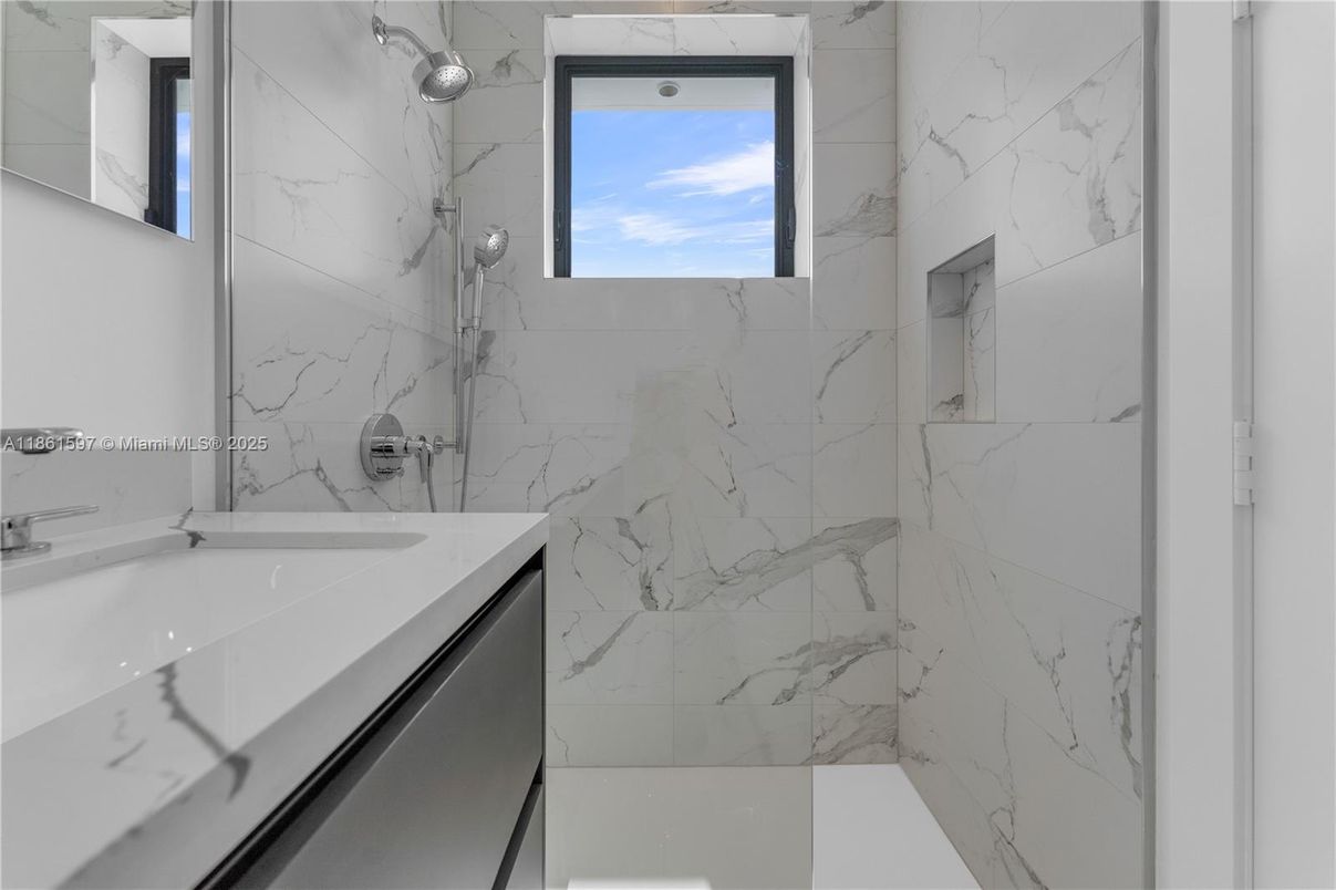 Bathroom, Interior, Marble Walls