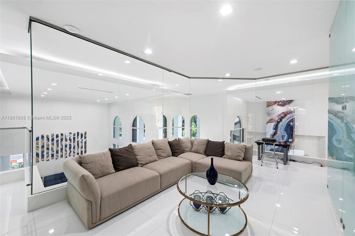 Interior, Living room, Recessed Lighting