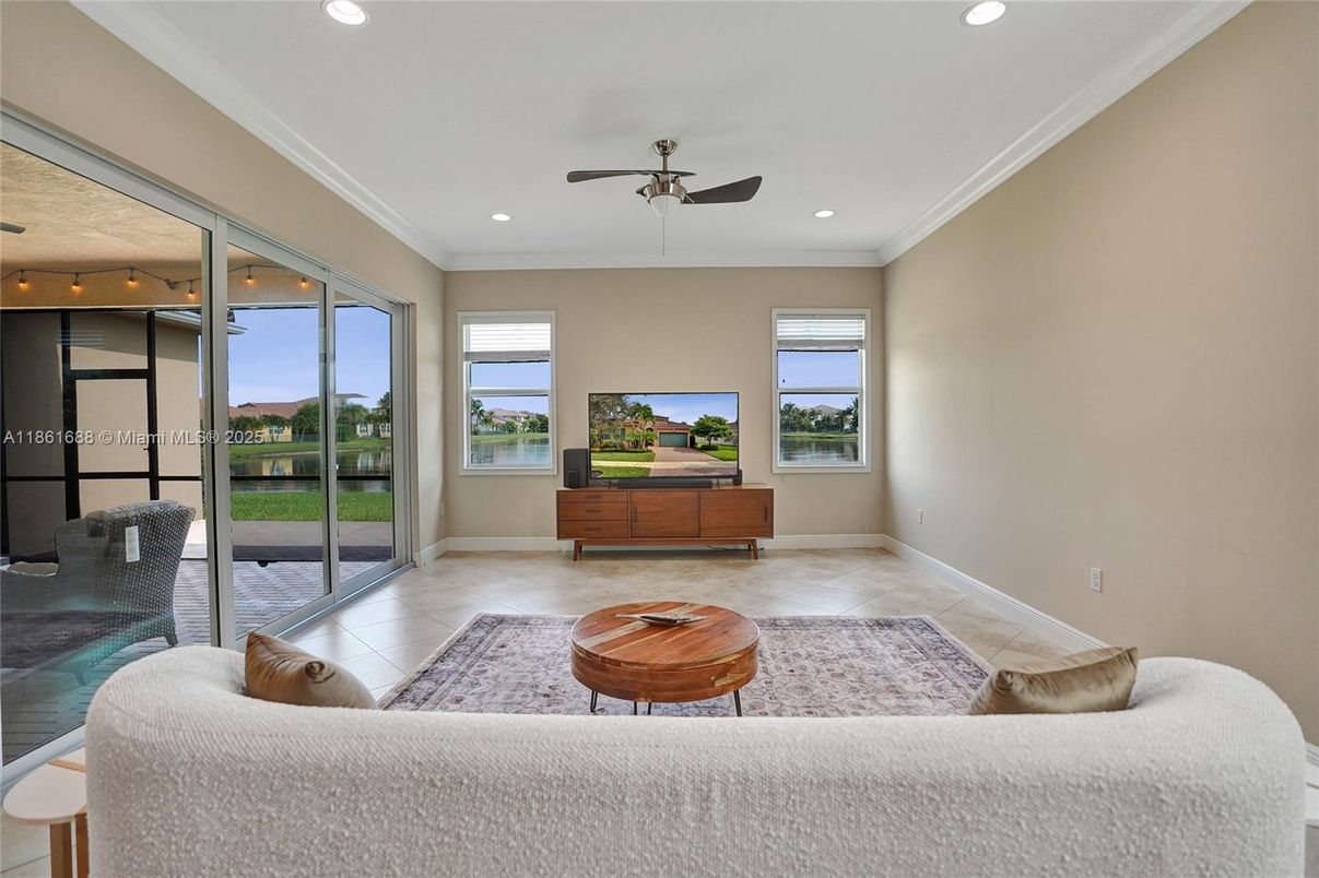 Interior, Living room, Recessed Lighting