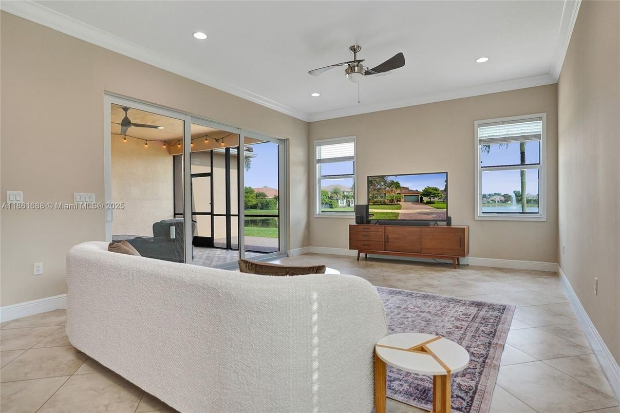 Interior, Living room, Recessed Lighting