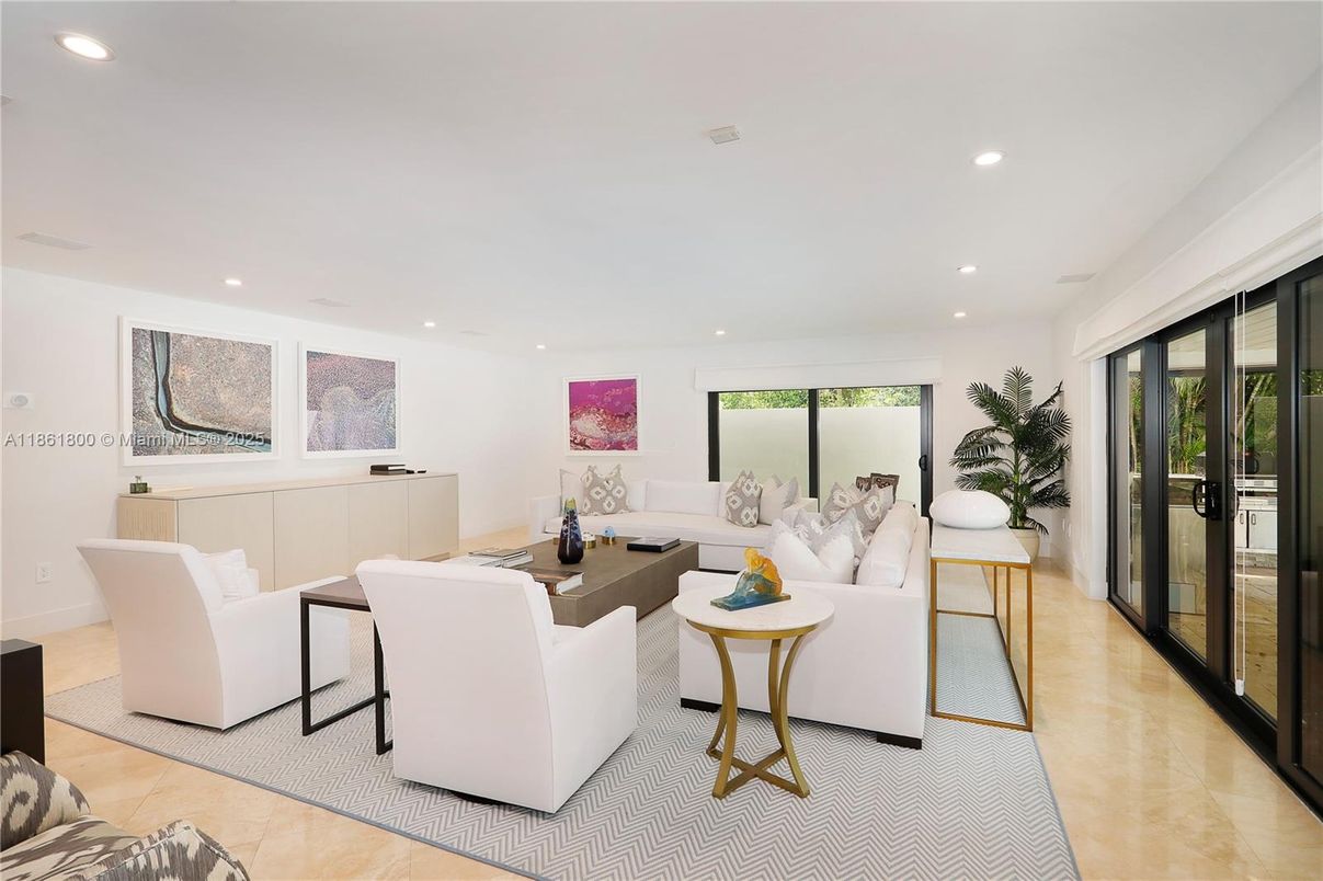 Interior, Living room, Recessed Lighting