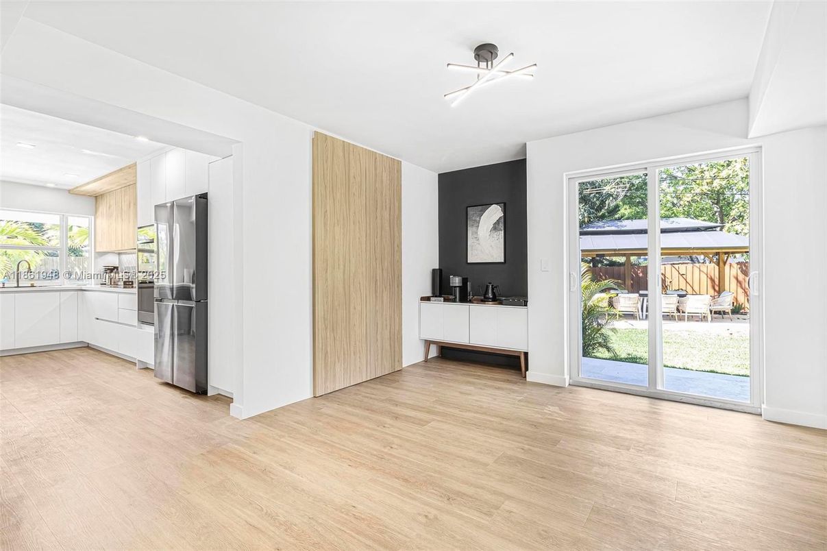 Interior, Kitchen, Wood Texture Flooring