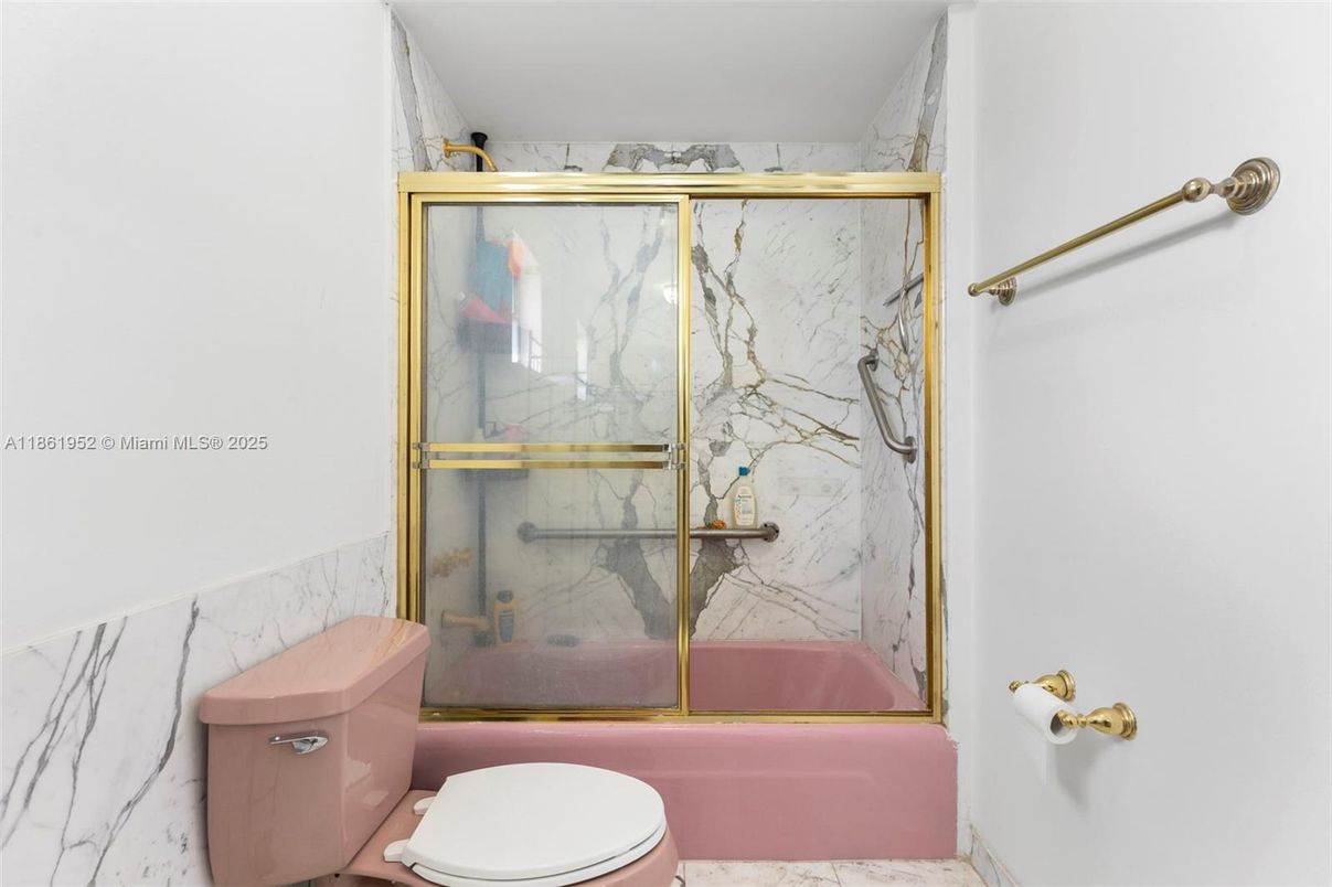 Bathroom, Glass Shower, Interior, Marble, Marble Walls