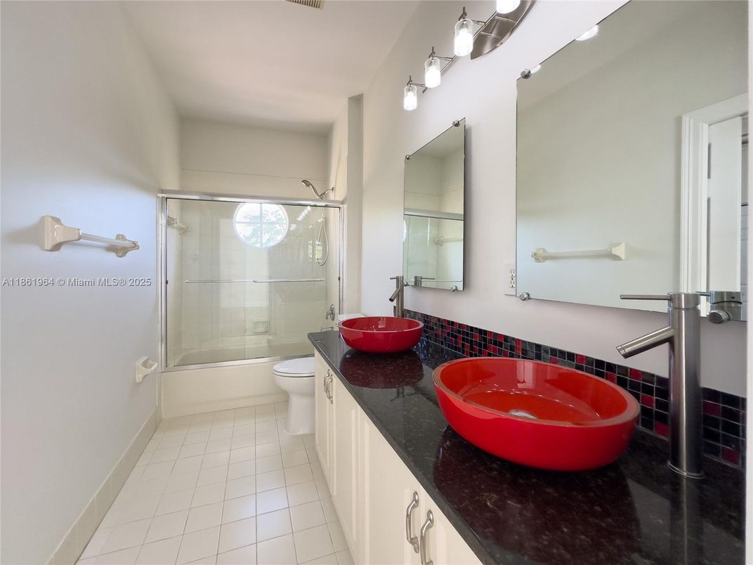 Bathroom, Dual Sink Vanities, Glass Shower, Interior