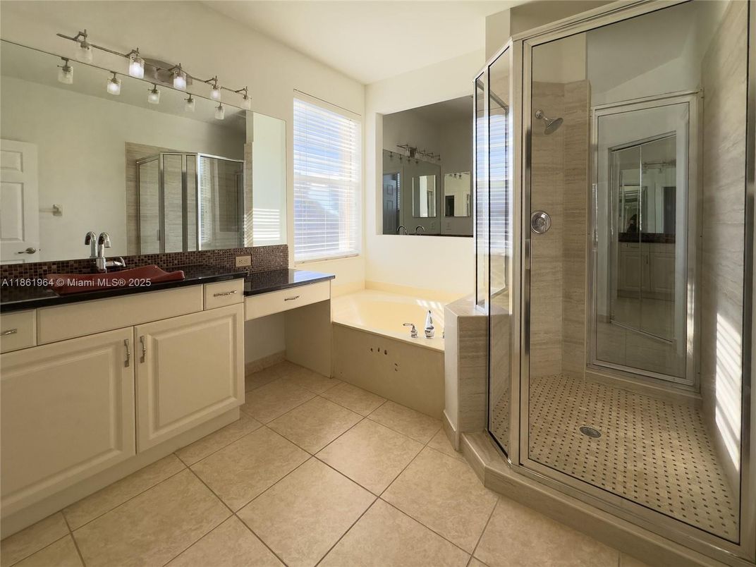 Bathroom, Dual Sink Vanities, Glass Shower, Interior