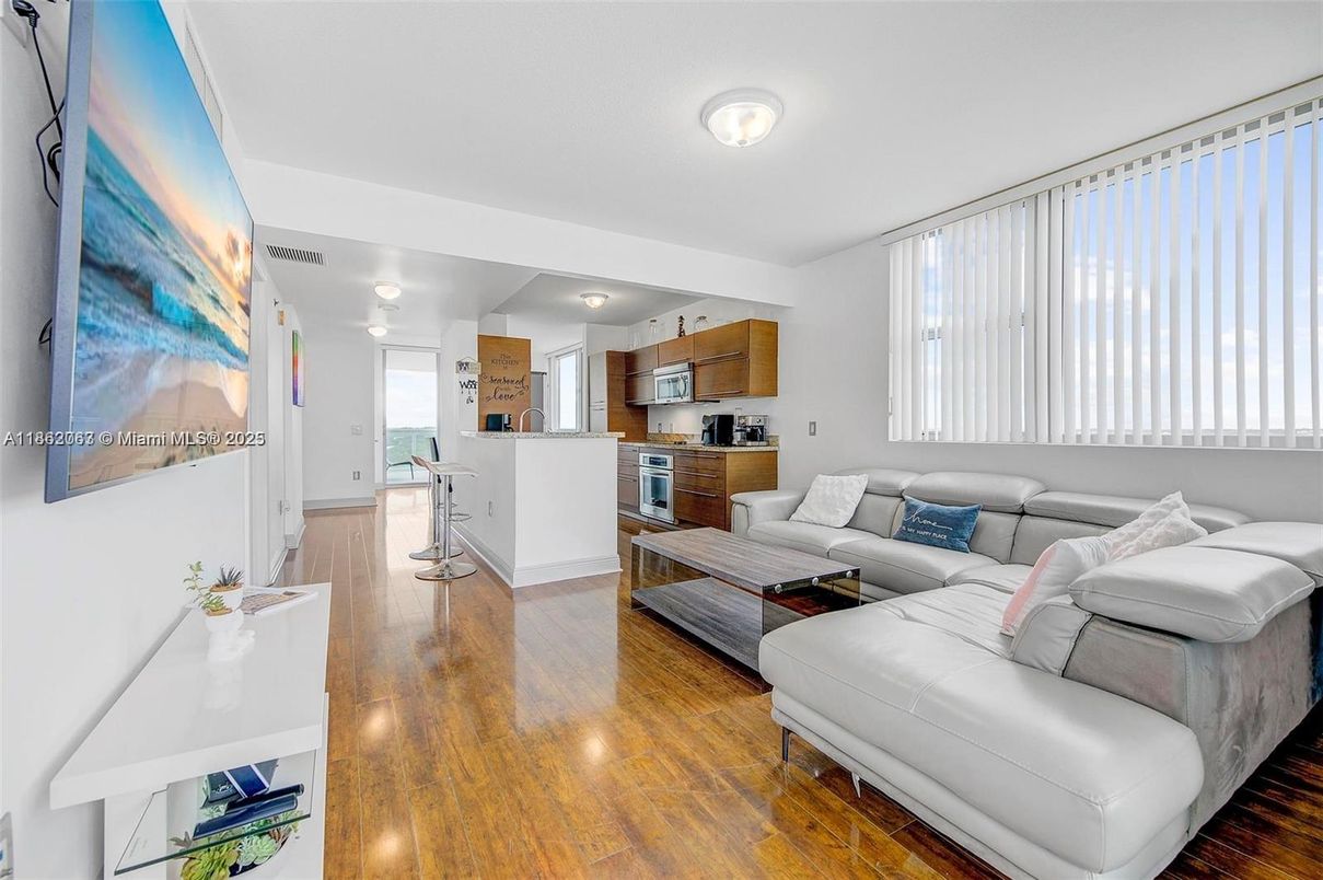 Interior, Kitchen, Living room, Wood Texture Flooring