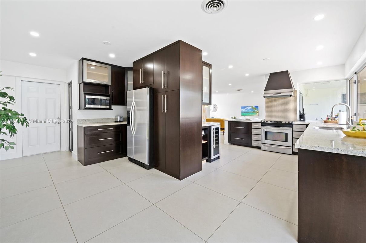 Interior, Kitchen, Recessed Lighting, Stainless Steel Appliances