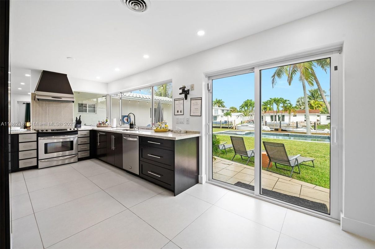 Interior, Kitchen, Recessed Lighting, Stainless Steel Appliances