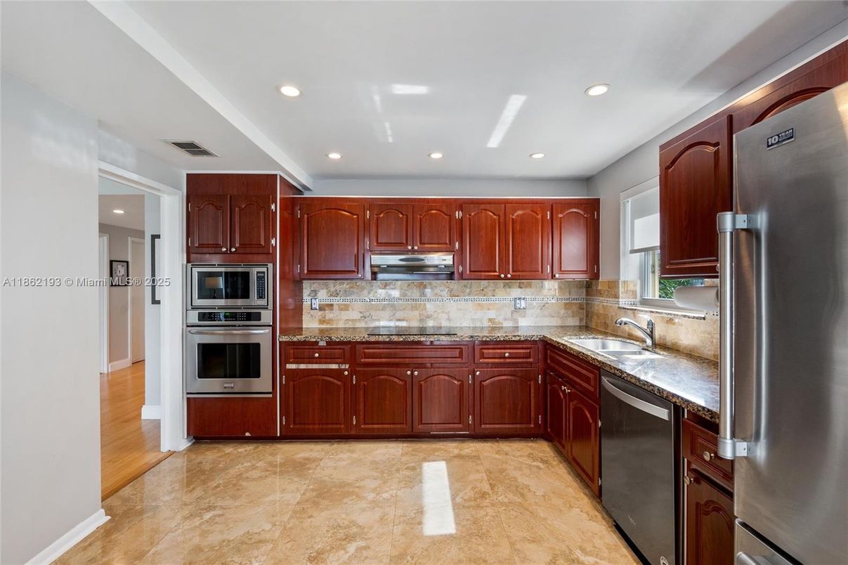 Interior, Kitchen, Recessed Lighting, Stainless Steel Appliances