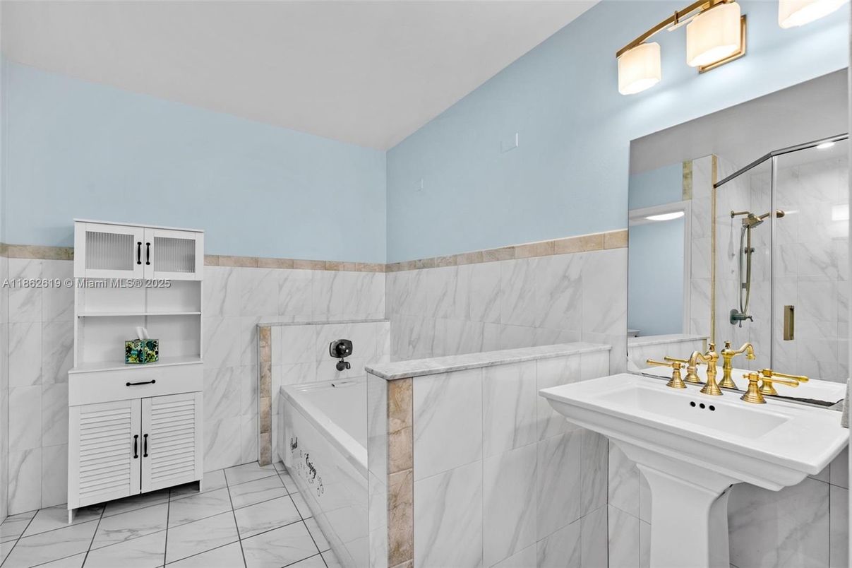 Bathroom, Glass Shower, Interior, Marble, Marble Walls