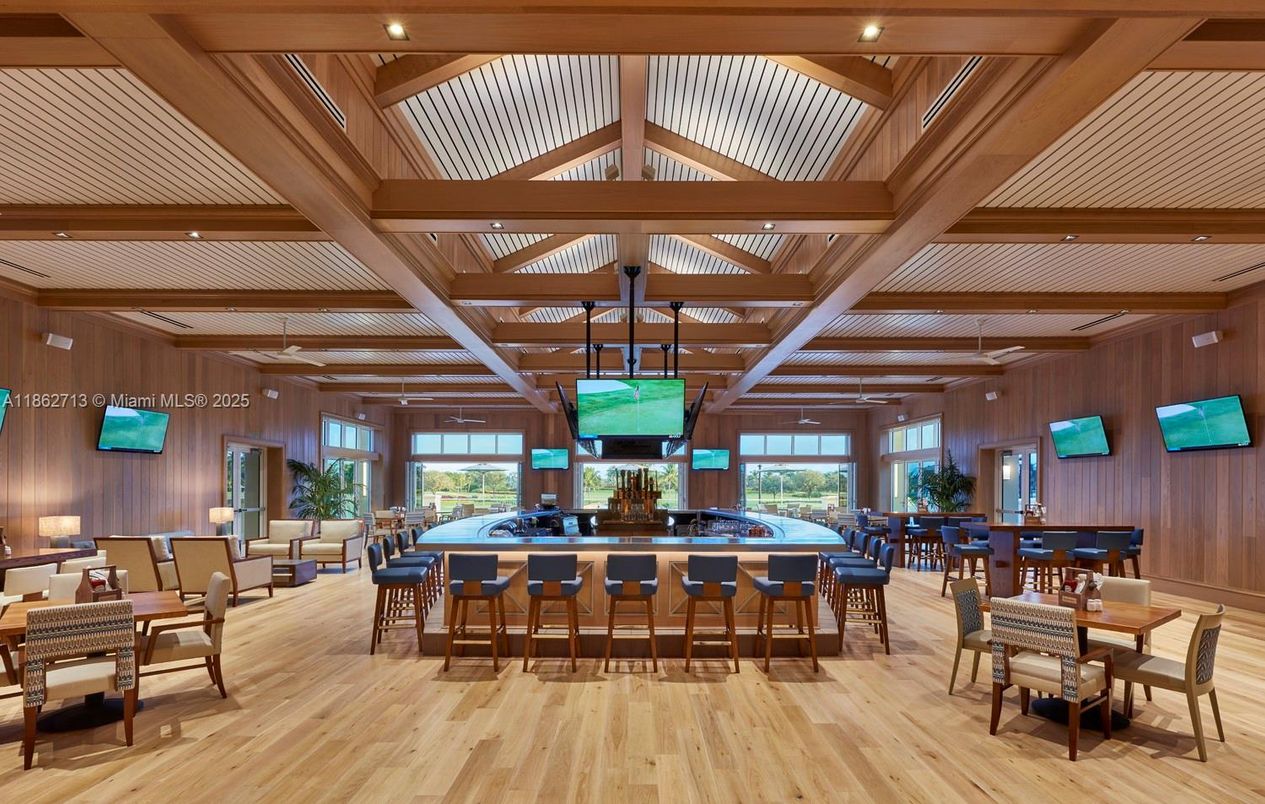 Dining room, Interior, Wooden Beams, Wood Texture Flooring, Wooden Walls