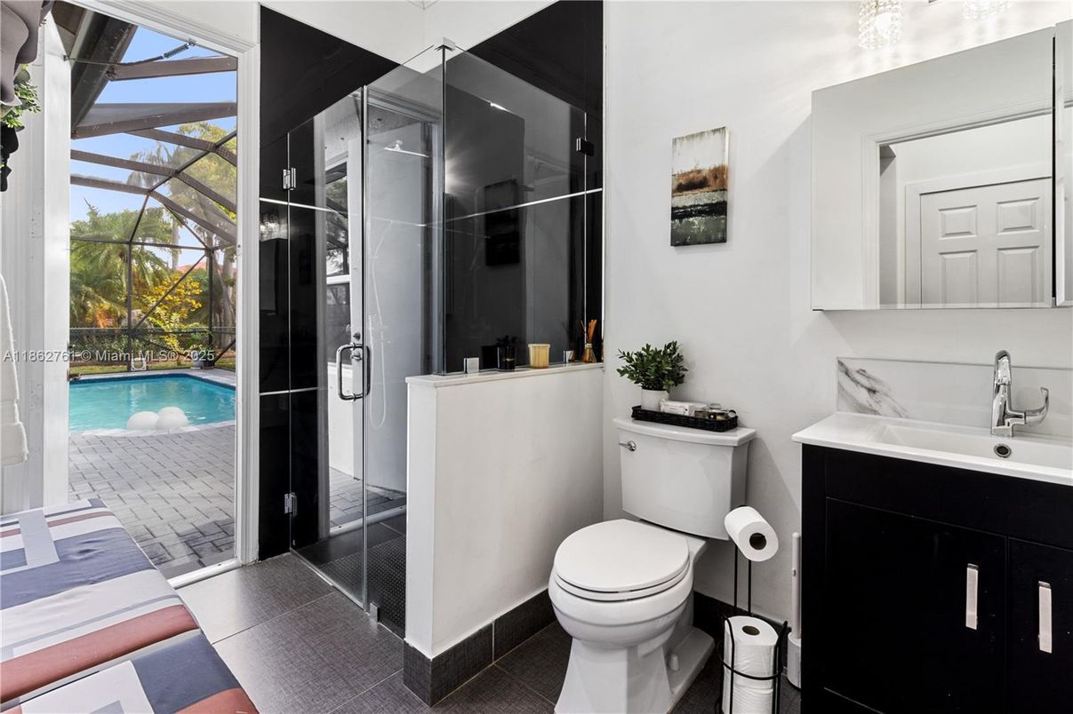 Bathroom, Glass Ceilings, Glass Shower, Interior, Pool, Sun Room