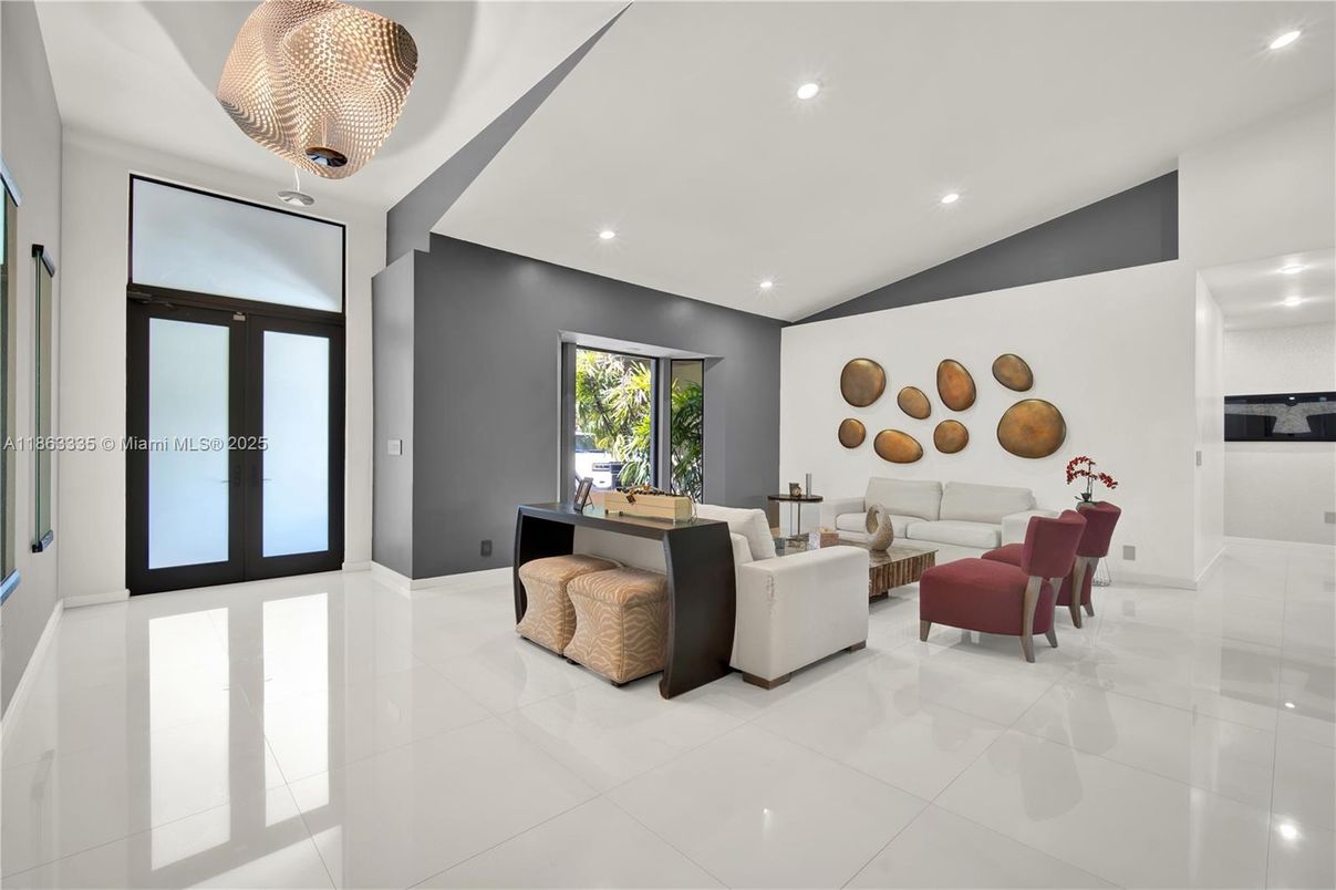 Interior, Living room, Recessed Lighting