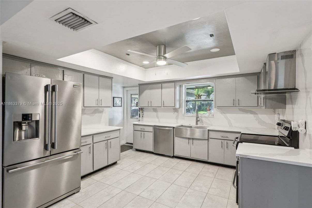 Interior, Kitchen, Recessed Lighting, Stainless Steel Appliances