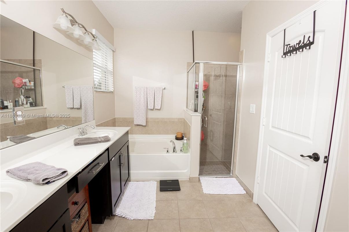 Bathroom, Dual Sink Vanities, Glass Shower, Interior