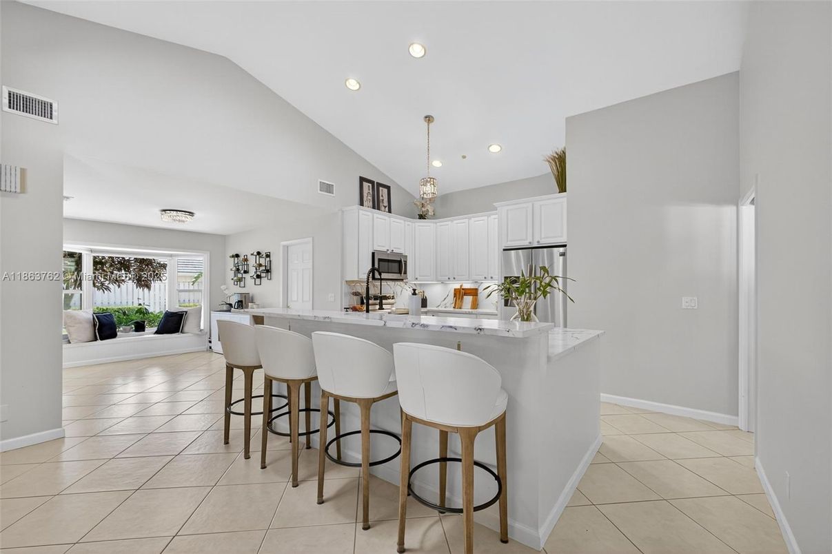 Interior, Kitchen, Pendant Lights, Recessed Lighting, Stainless Steel Appliances