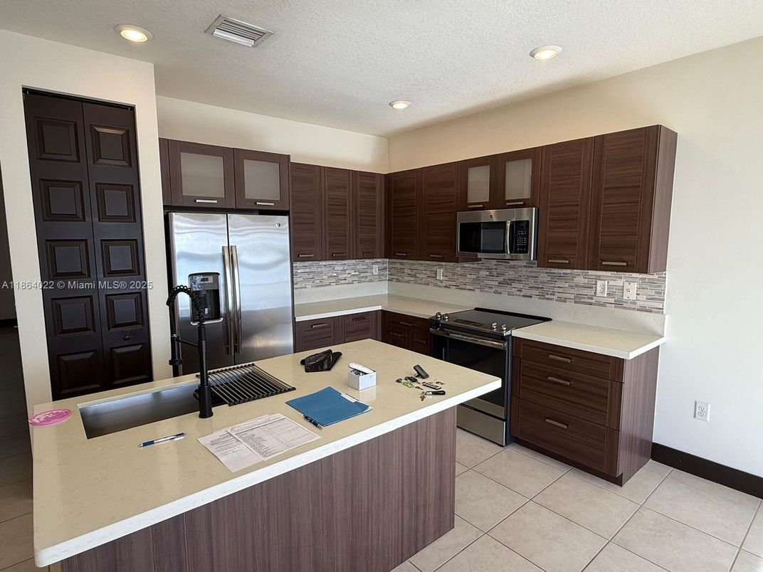 Interior, Kitchen, Recessed Lighting, Stainless Steel Appliances