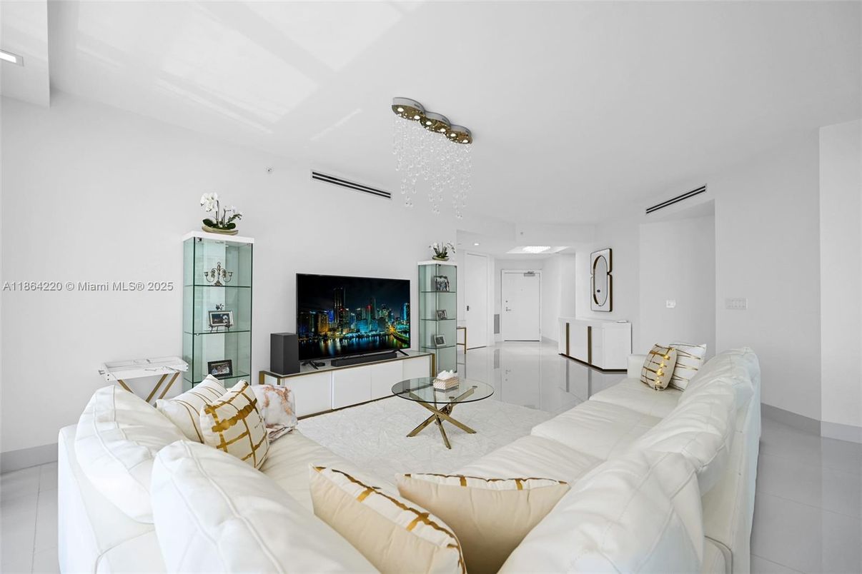 Interior, Living room, Recessed Lighting