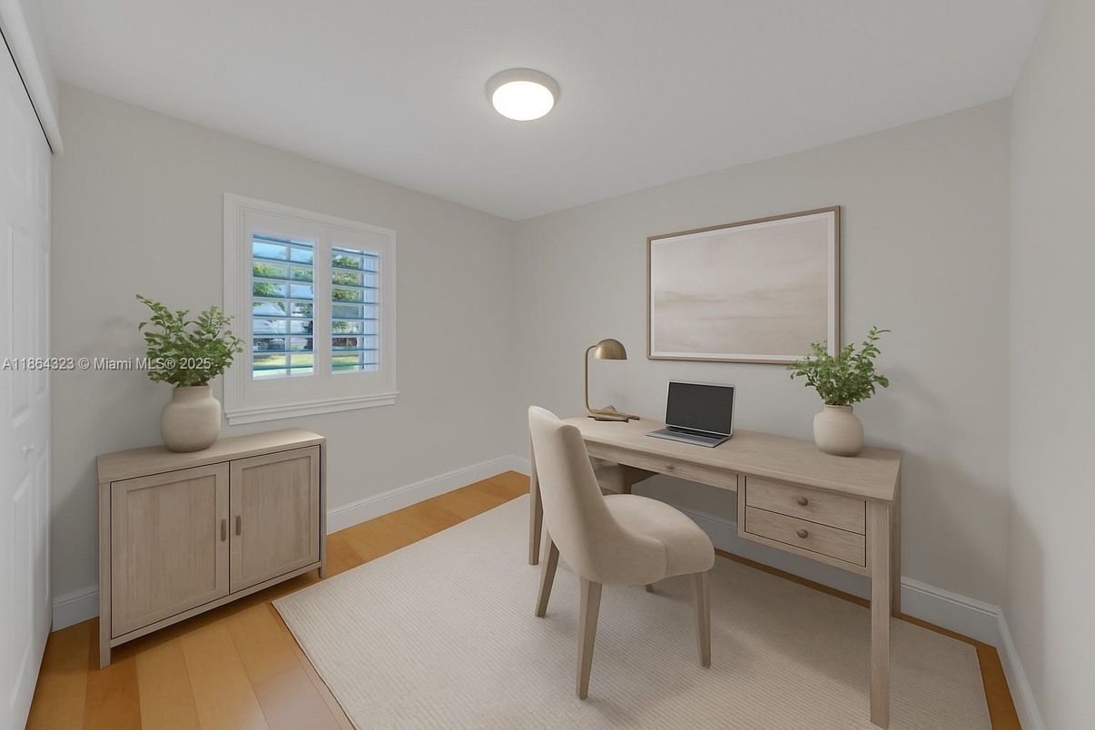 Home Office, Interior, Wood Texture Flooring