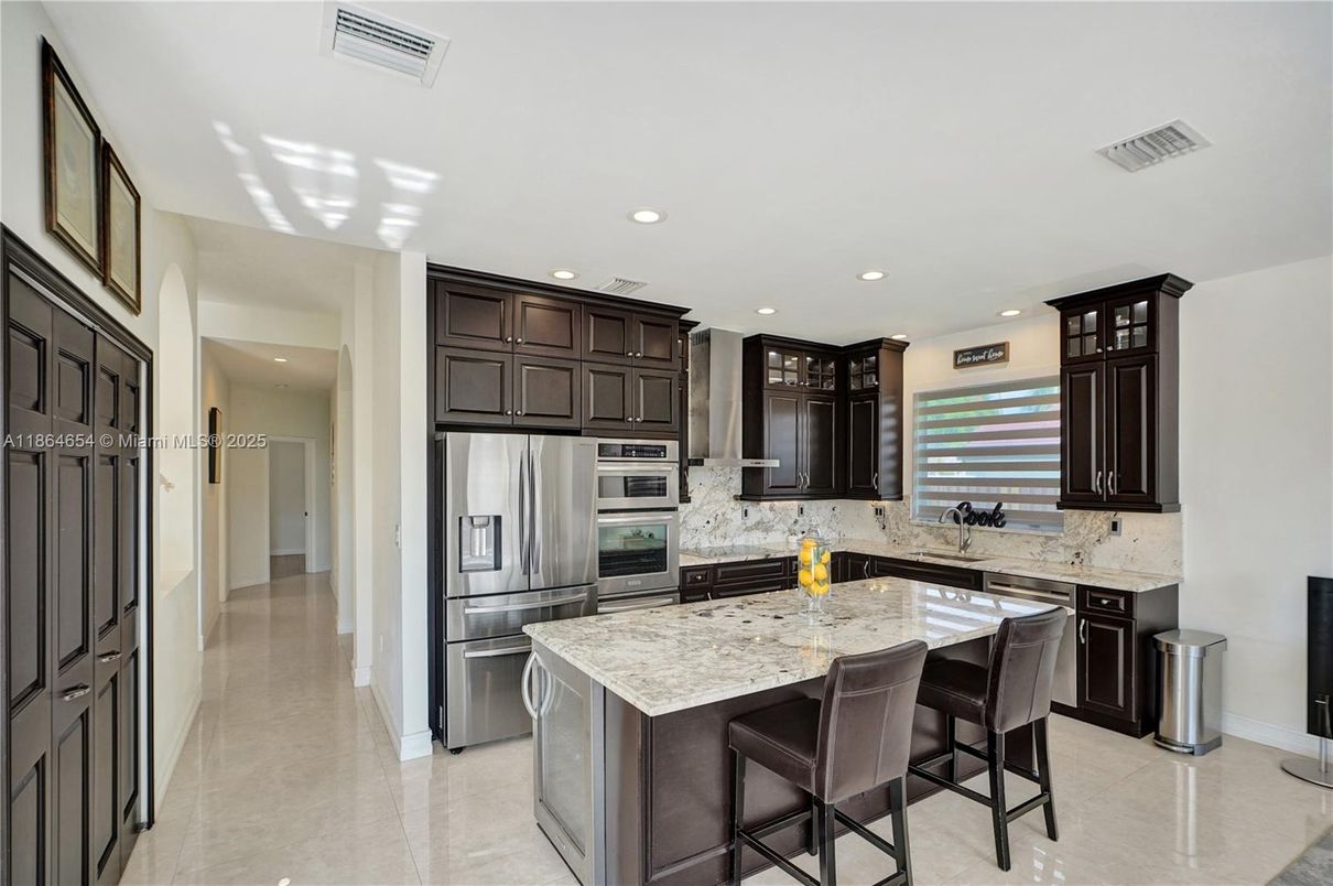 Interior, Kitchen, Recessed Lighting, Stainless Steel Appliances