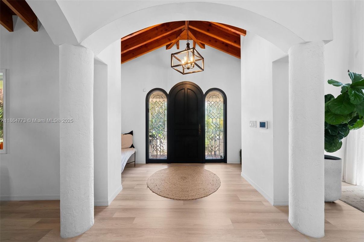 Interior, Pendant Lights, Wooden Beams, Wood Texture Flooring