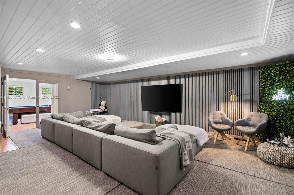 Interior, Living room, Recessed Lighting