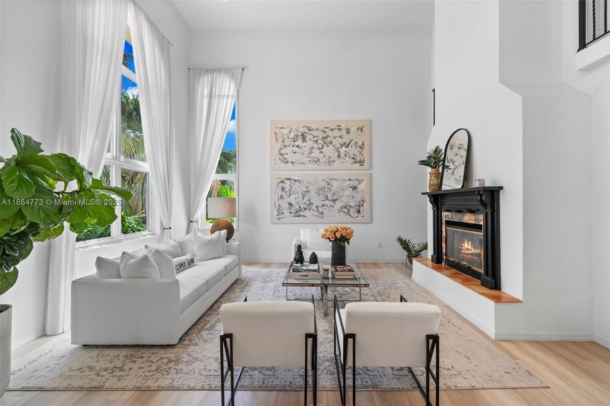 Fireplace, Interior, Living room, Wood Texture Flooring