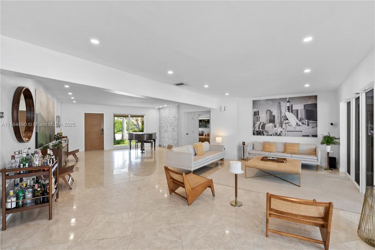 Interior, Living room, Piano, Recessed Lighting