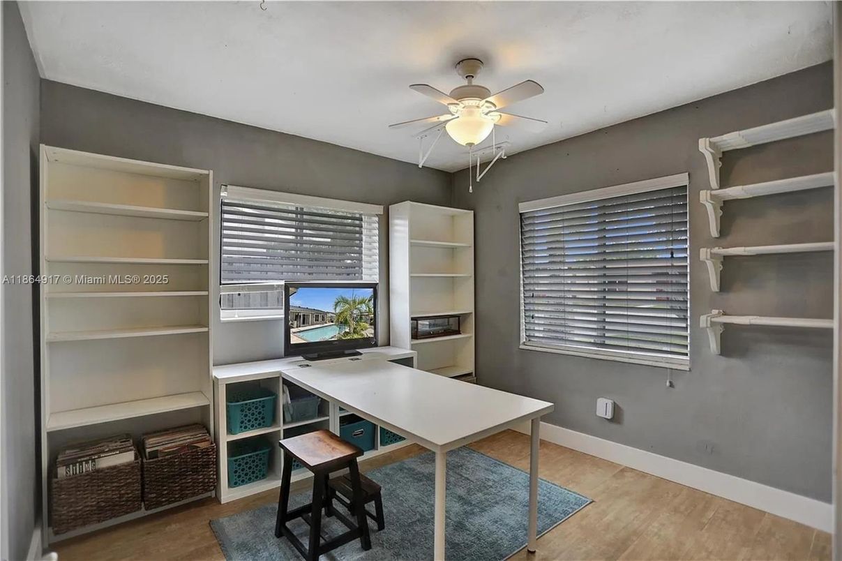 Home Office, Interior, Wood Texture Flooring