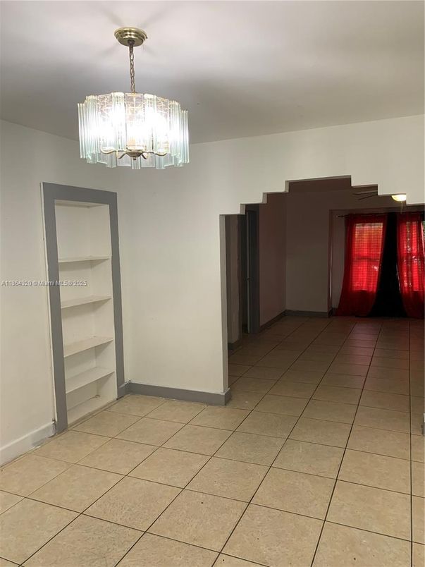 Chandelier, Empty room, Interior