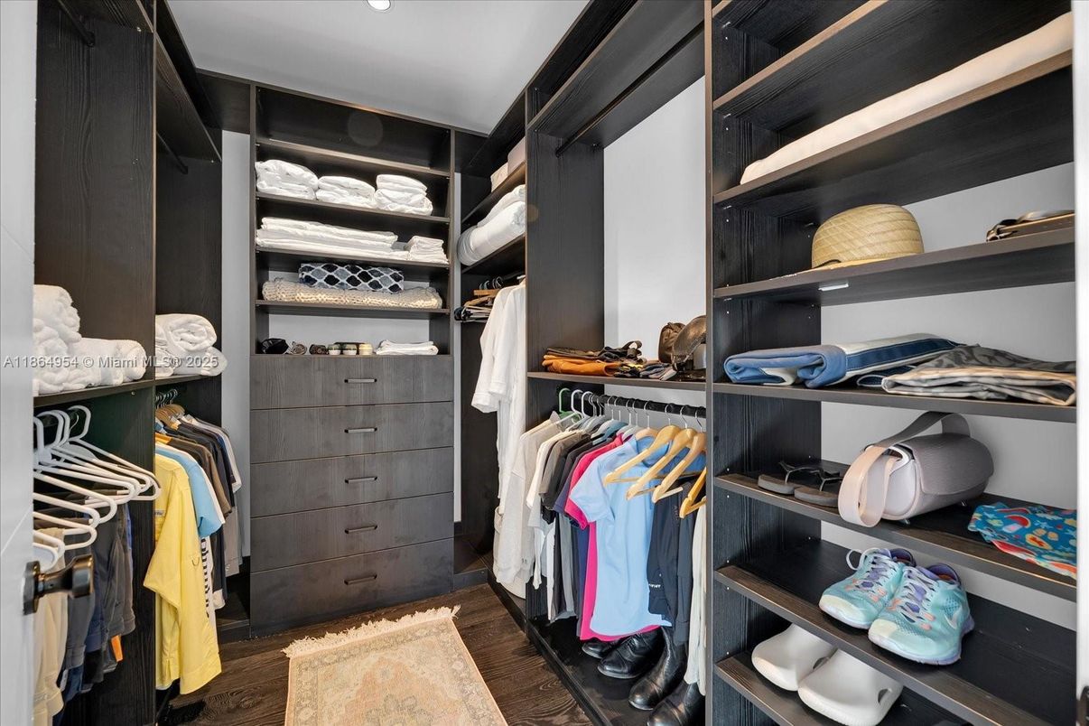 Interior, Walk-in Closets, Wood Texture Flooring