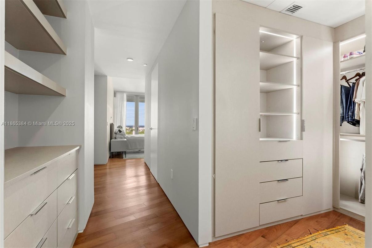 Interior, Recessed Lighting, Walk-in Closets, Wood Texture Flooring