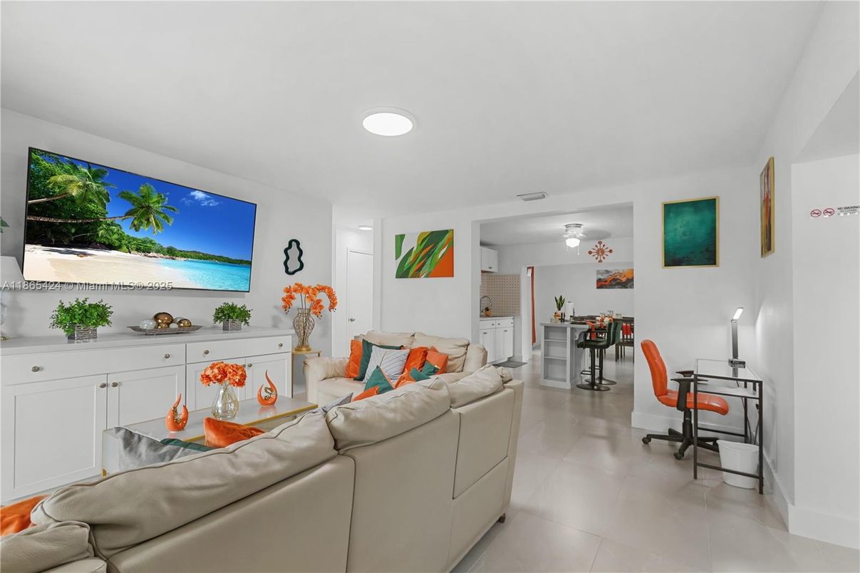 Interior, Living room, Recessed Lighting