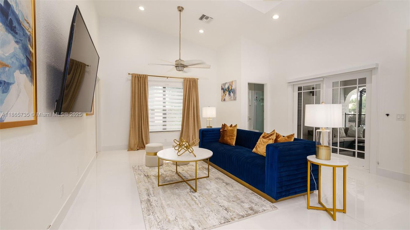 Interior, Living room, Recessed Lighting