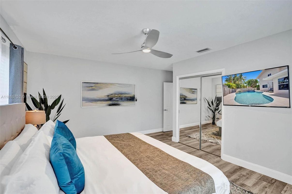 Bedroom, Interior, Wood Texture Flooring