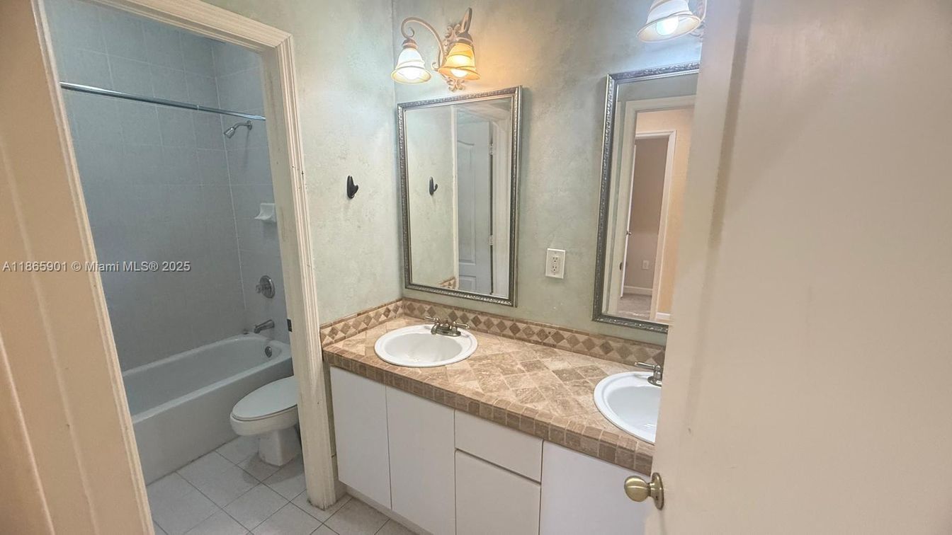 Bathroom, Dual Sink Vanities, Interior, Tile Countertops