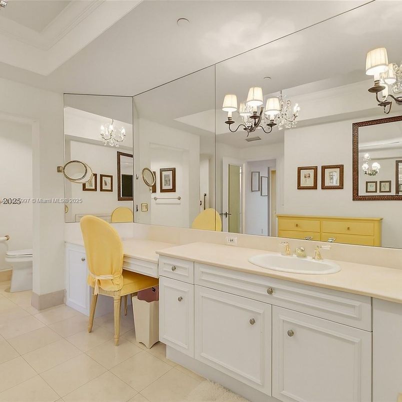 Bathroom, Chandelier, Interior