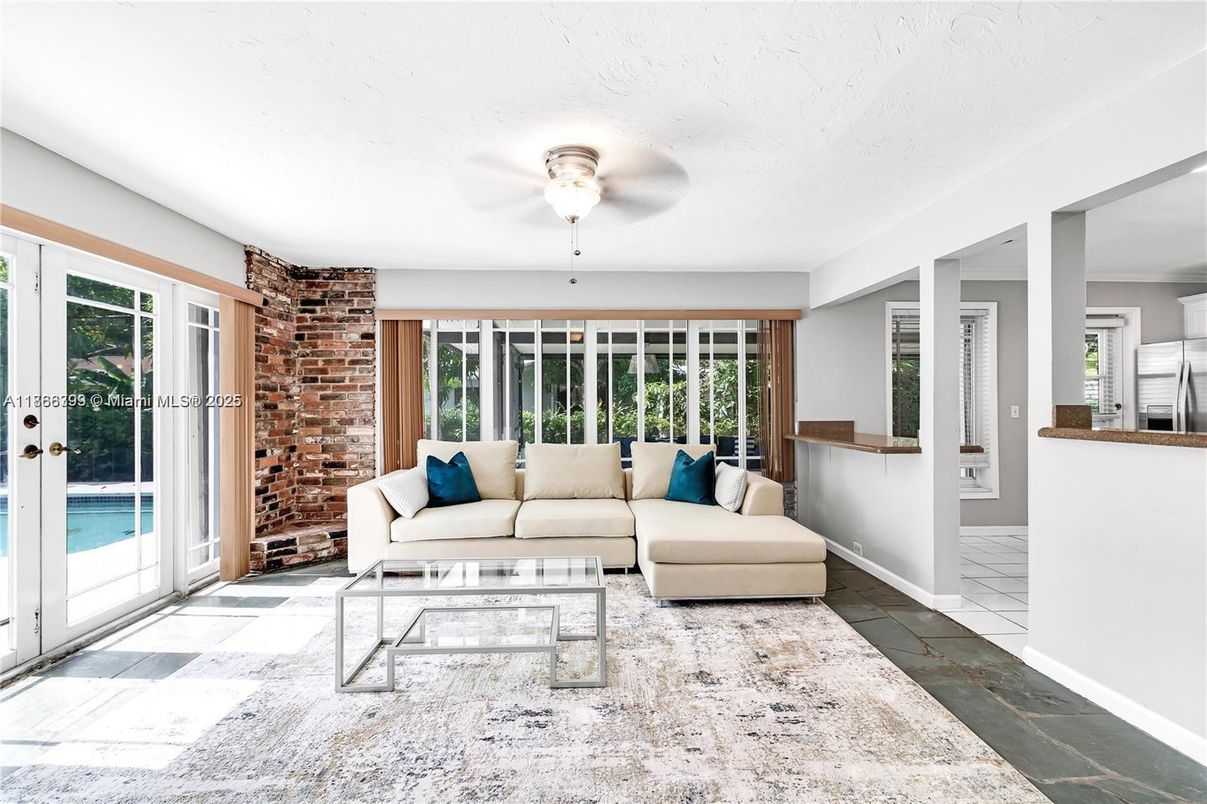 Interior, Living room, Stone Walls