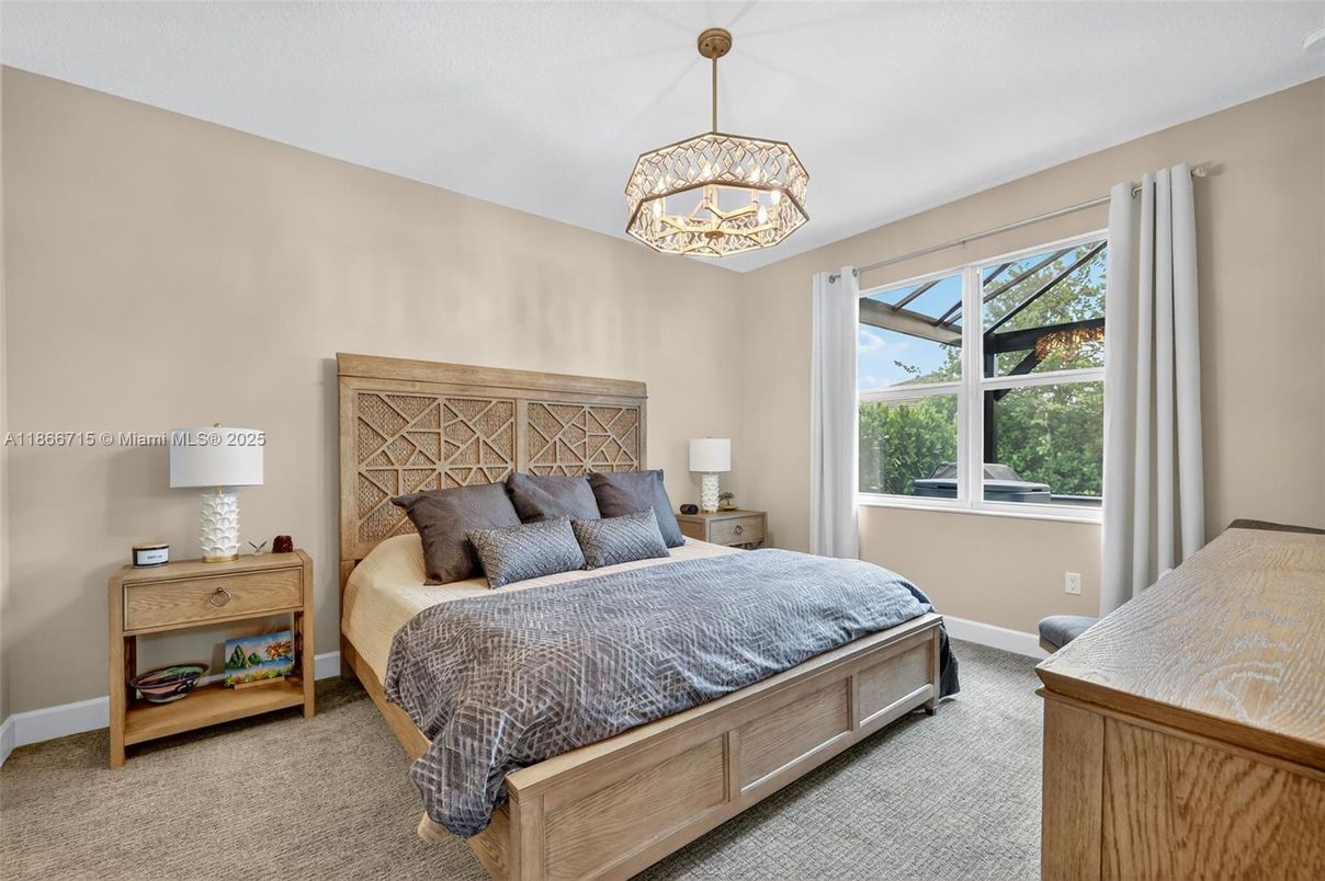 Bedroom, Interior, Pendant Lights