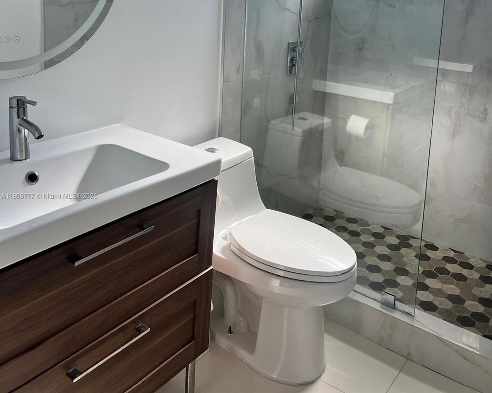 Bathroom, Glass Shower, Interior