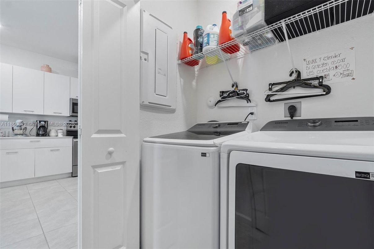 Interior, Washer