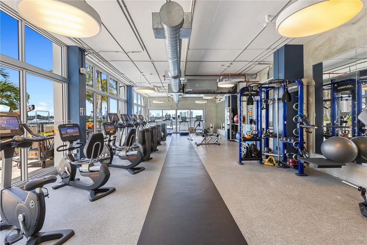 Fitness Equipment, Gym, Interior