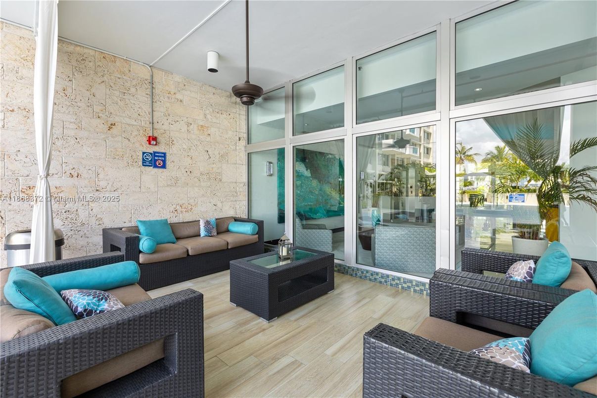 Interior, Living room, Stone Walls, Wood Texture Flooring