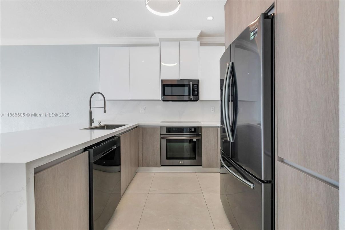 Interior, Kitchen, Recessed Lighting, Stainless Steel Appliances