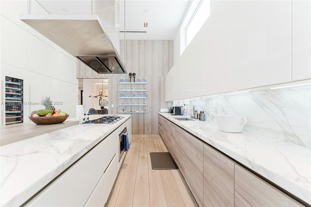 Interior, Kitchen, Wood Texture Flooring