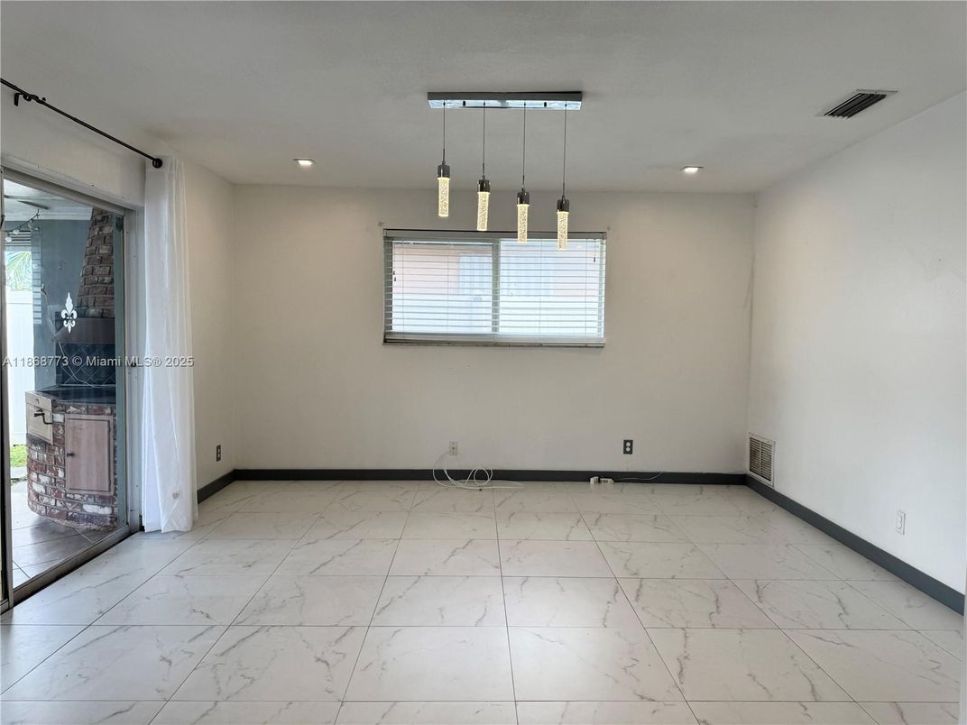 Empty room, Interior, Marble, Pendant Lights, Recessed Lighting