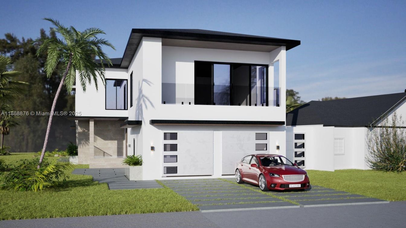 Attached, Exterior, Facade, Modern